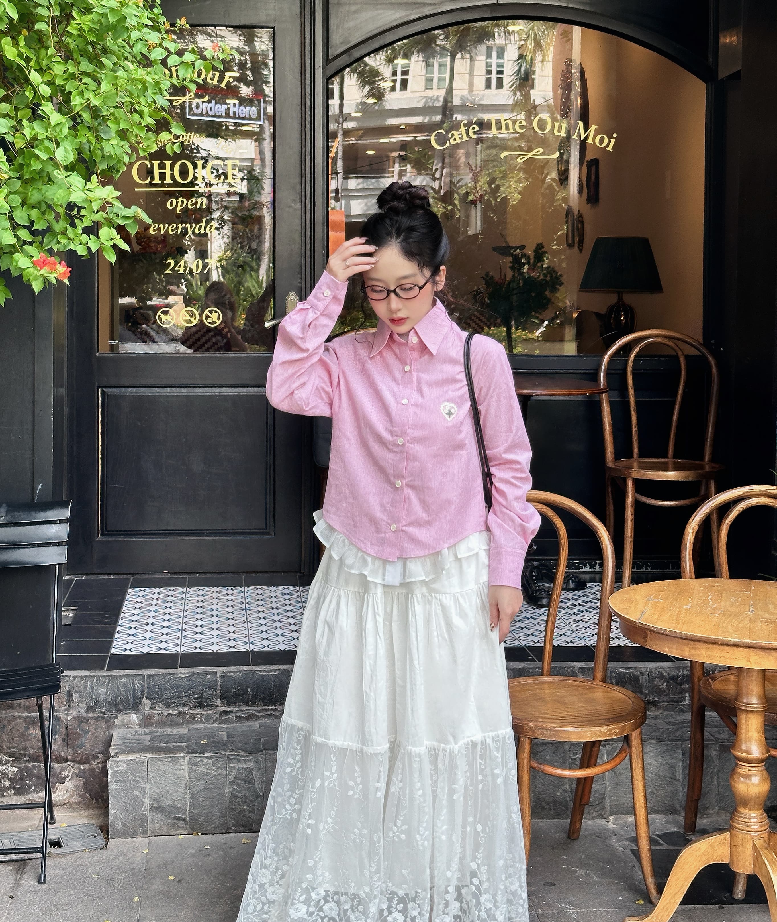 ÁO SƠ MI NỮ[ANU-016]